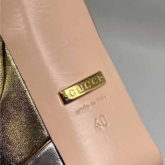 Gucci Women's Crisscross High Heel Platform Sandals size 40 - Picture 16 of 16